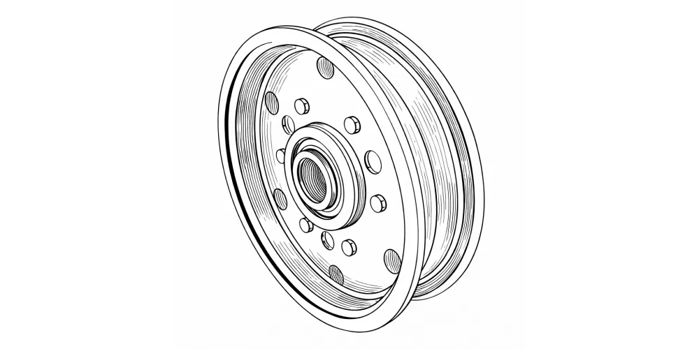heavy-duty-pulley-EP- V Idler Pulley for Case-IH Combine-draft
